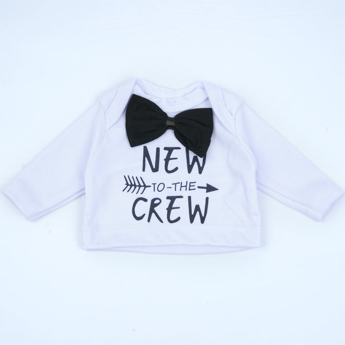 17-20 inch reborn baby doll Black and white 3-piece baby suit