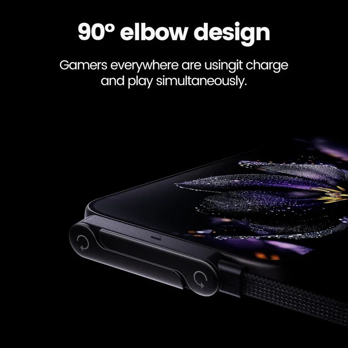 240W USB-C Charging Cable with Foldable Phone Stand - PrimeNest
