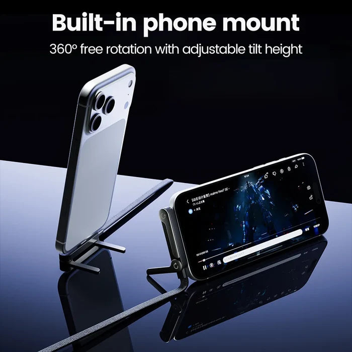 240W USB-C Charging Cable with Foldable Phone Stand - PrimeNest