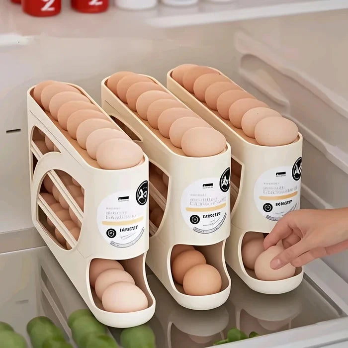 3-Tier Rolling Egg Storage Container – 24 Eggs - PrimeNest