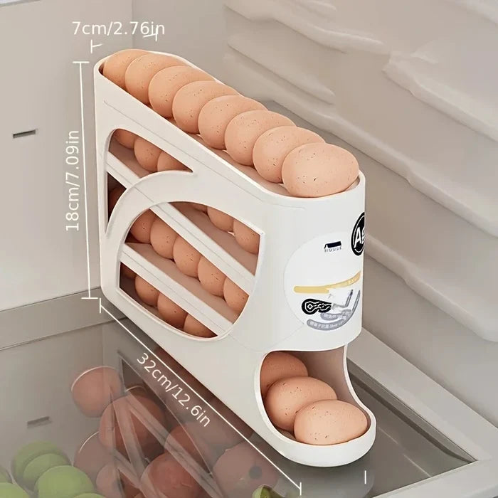 3-Tier Rolling Egg Storage Container – 24 Eggs - PrimeNest