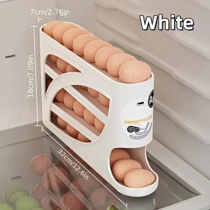 3-Tier Rolling Egg Storage Container – 24 Eggs - PrimeNest