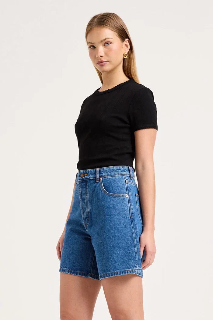 90s Relaxed Canyon Stone Blue Short
