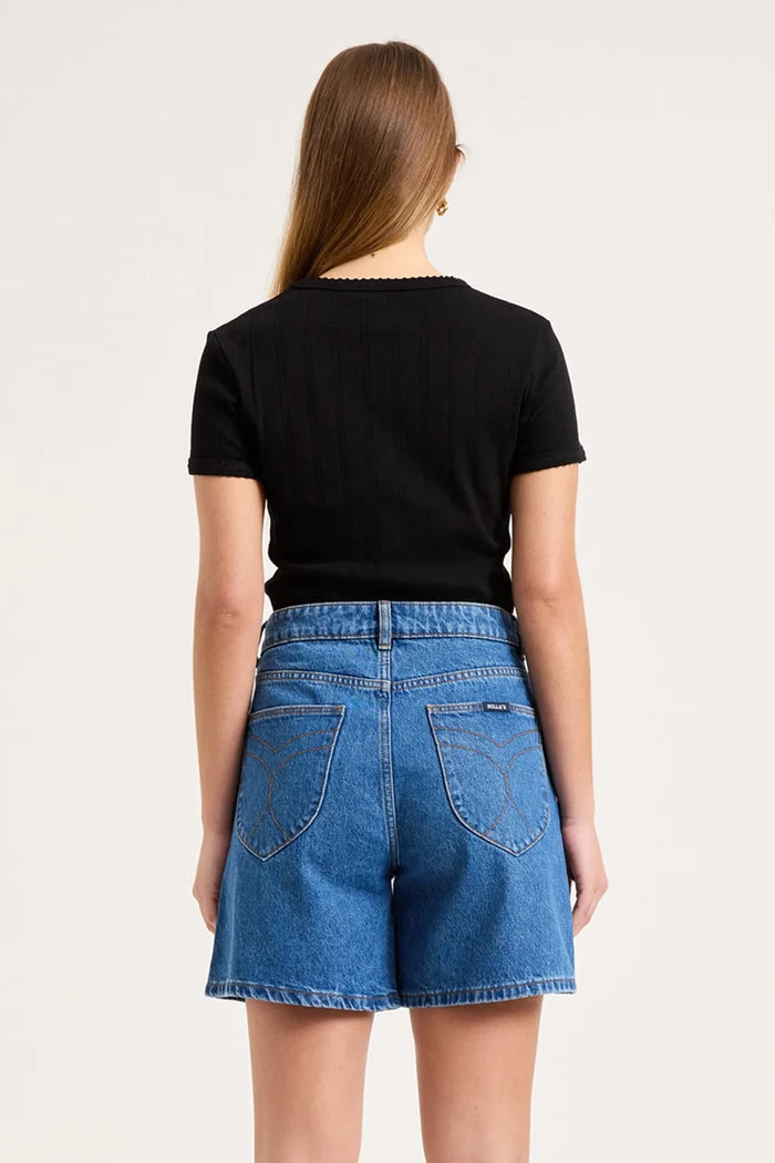 90s Relaxed Canyon Stone Blue Short