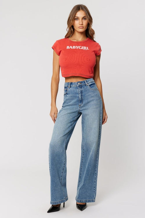 94 Selena Blue Wide Jean