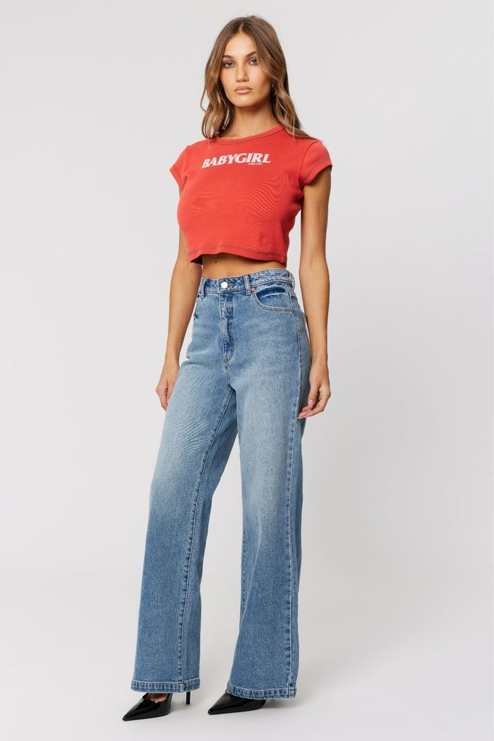 94 Selena Blue Wide Jean