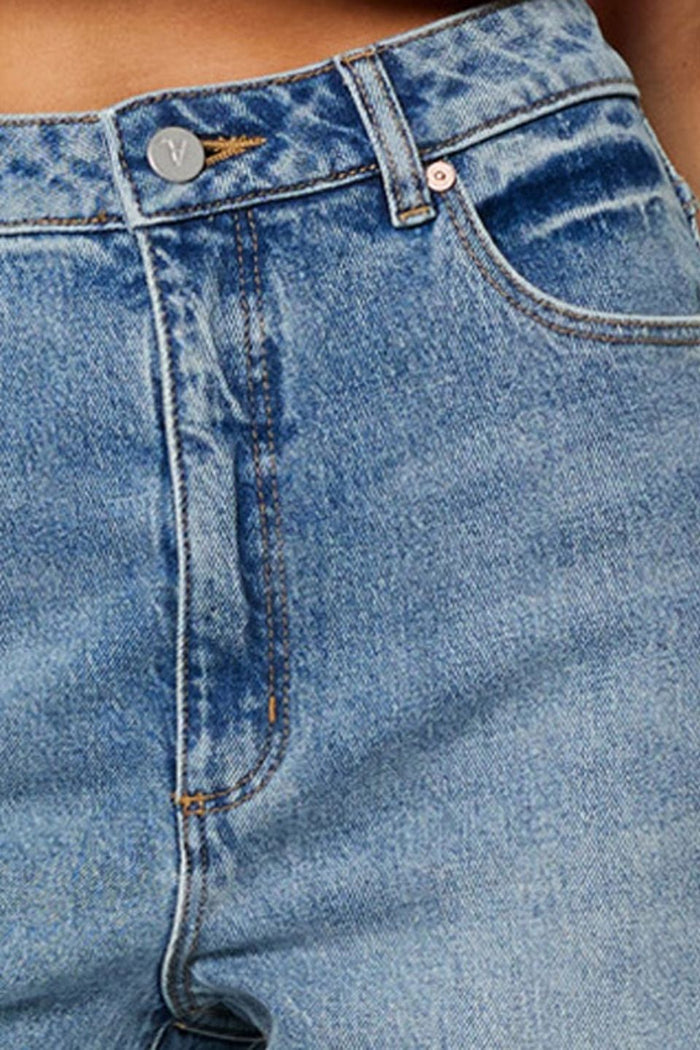 Close-up of blue denim jeans with stitching details
@col_pattern