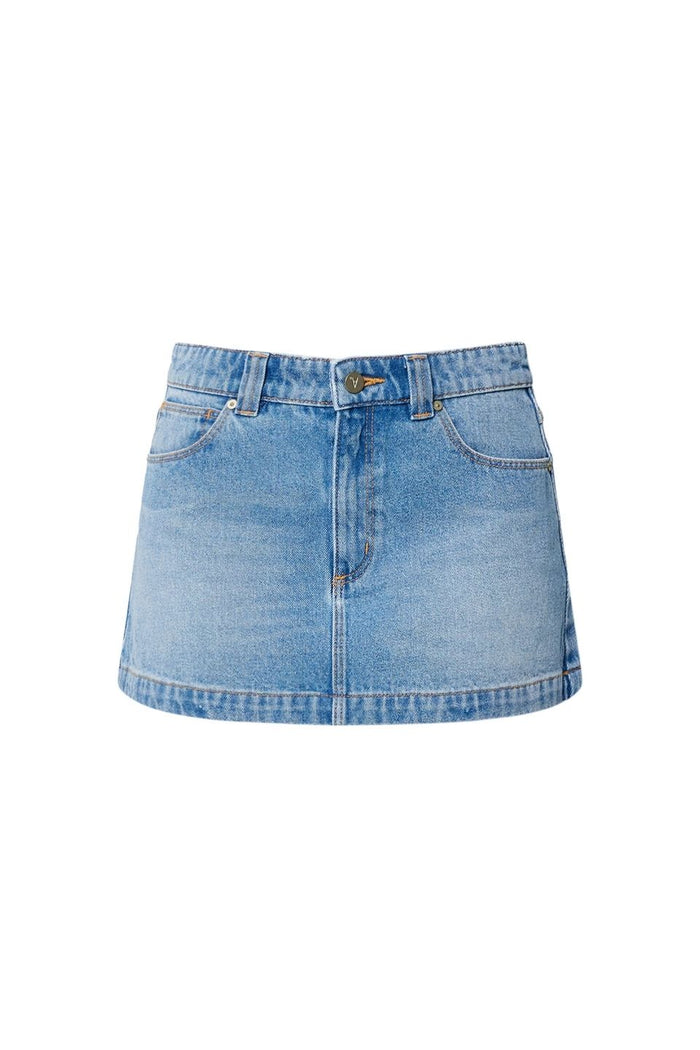 95 Jem Blue Aline Denim Mini Skirt