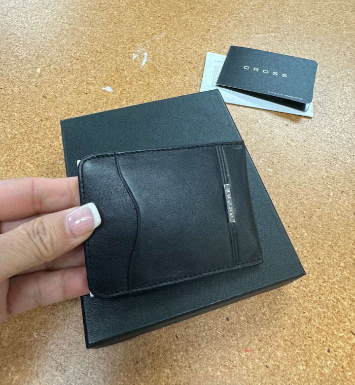 Cross Classic Century Money Clip Card Case - Black in presentation box.-Pen Boutique Ltd