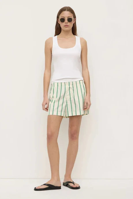 Woman wearing Agnes Stripe Short
