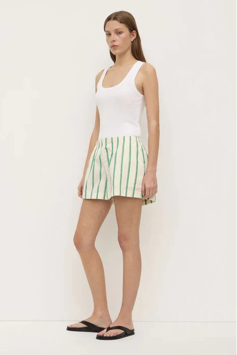 Woman wearing Agnes Stripe Short