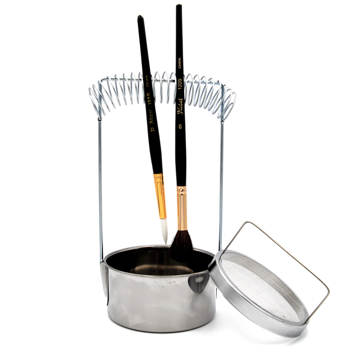 Aluminium Brush Washer & Holder With Sieve