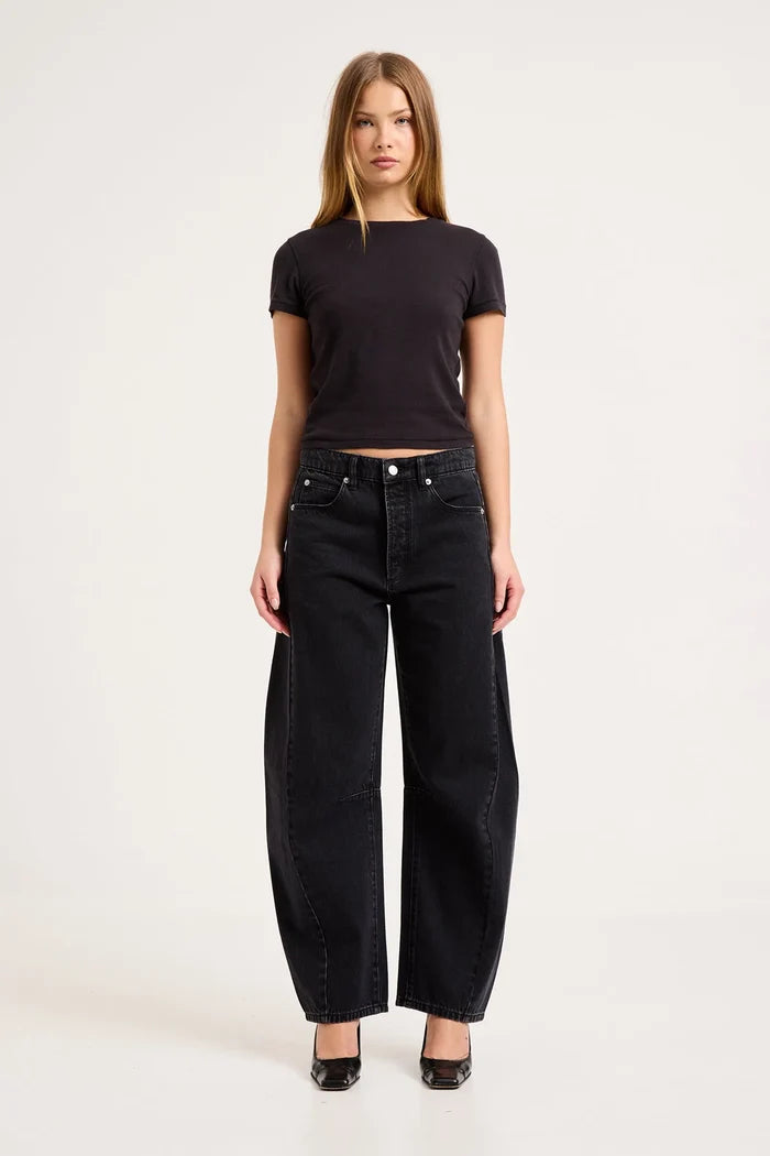 Arc Mercer Black Panel Barrel Jean