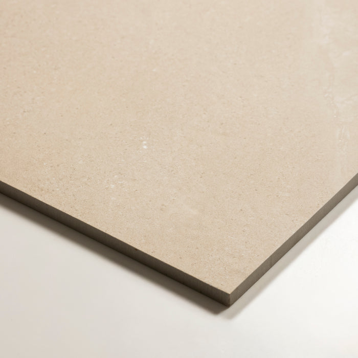 Oblique Ardenne Beige Travertine Look Porcelain Tile P4 600×600mm TURBE4 - The Blue Space