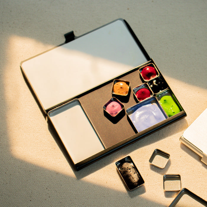 Art Toolkit Pocket Palette with Assorted Pans - Black