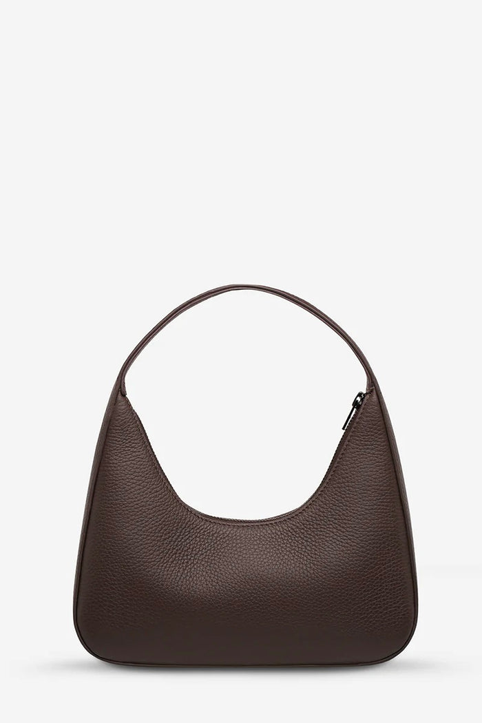 Brown shoulder bag by status anxiety