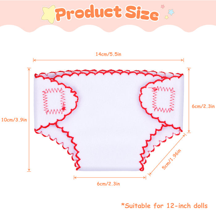 Babeside 12" - 16" Reborn Baby Dolls 6pcs Baby Doll Diaper