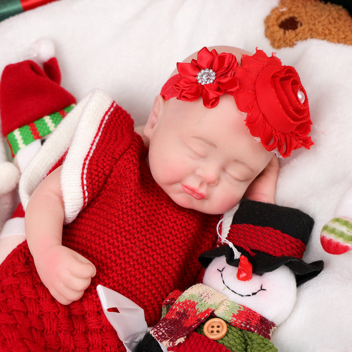Babeside 12'' Christmas Full Silicone Reborn Baby Doll Lovely Girl Leo