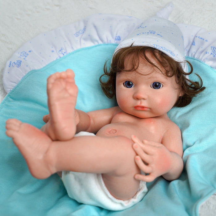 Babeside 12" Full Silicone Blue Eyes Reborn Baby Boy Andy(Pre-Order, Ship Date: March 12）