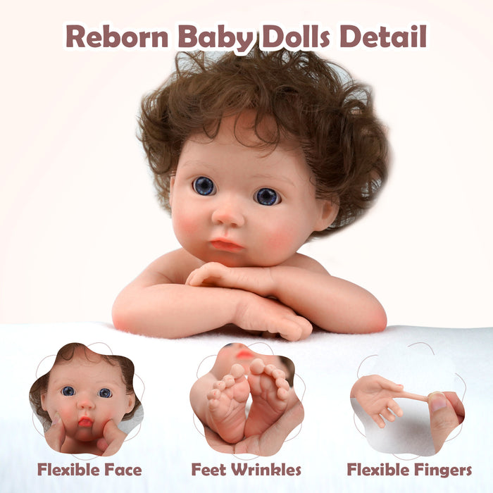 Babeside 12" Full Silicone Blue Eyes Reborn Baby Boy Andy(Pre-Order, Ship Date: March 12）