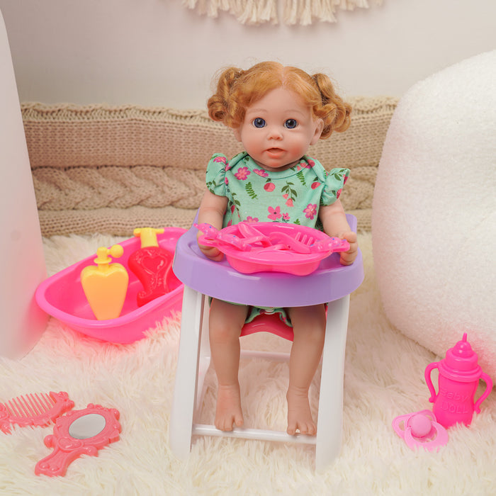 Babeside 12’‘ Reborn Baby Doll Clothes 13-Pcs Set For Baby Doll Chair And Bed