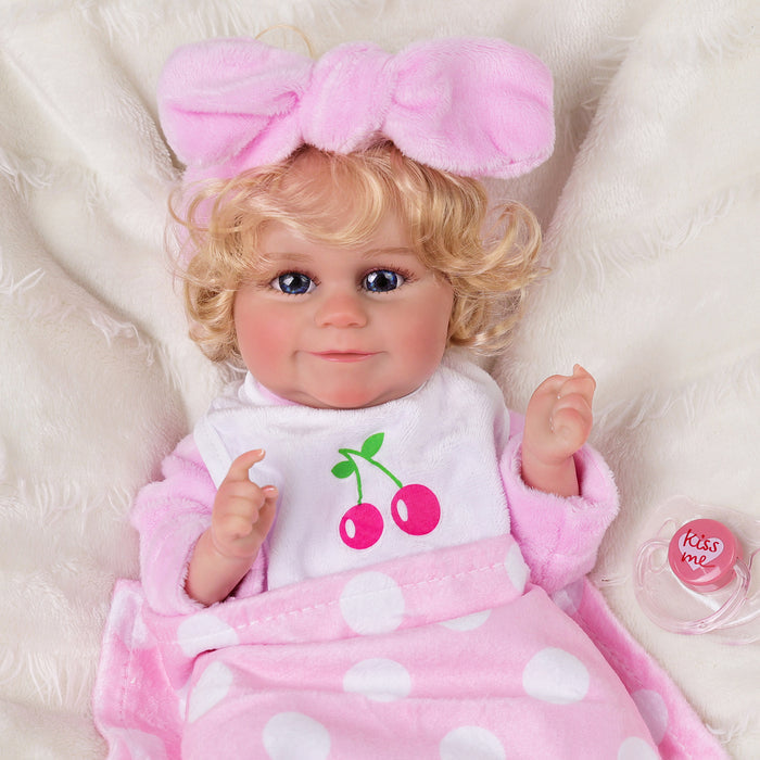Babeside 12" Reborn Baby Doll Clothes 7-Pcs Pink Outfits For Baby Doll Lovely