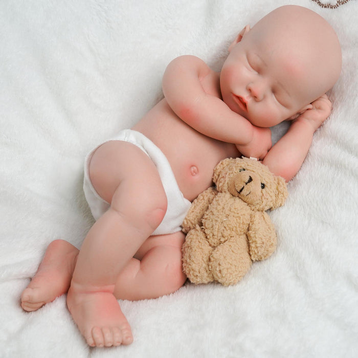 Babeside 12"/16" Full Silicone Sleeping Reborn Baby Boy or Girl Twinnie