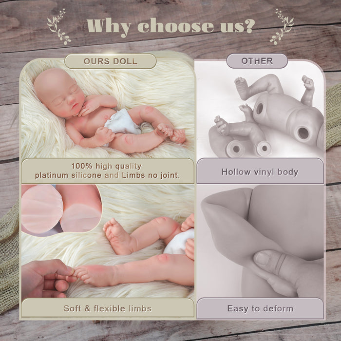 Babeside 16" Full Silicone Baby Girl Annie