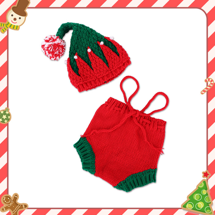 Babeside 16" Full Silicone Reborn Baby Dolls Christmas 2-Pcs Clothing Set - Pant & Hat