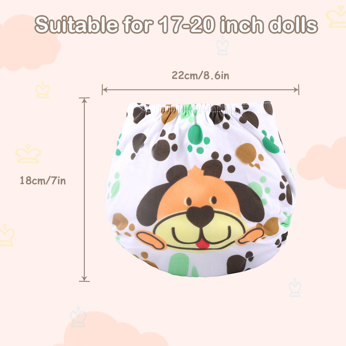 Babeside 17" - 20" Reborn Baby Dolls 4pcs Baby Doll Diaper Lovely Animals