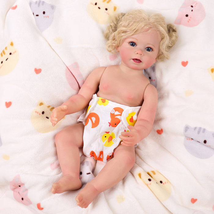 Babeside 17" - 20" Reborn Baby Dolls 4pcs Baby Doll Diaper Lovely Animals