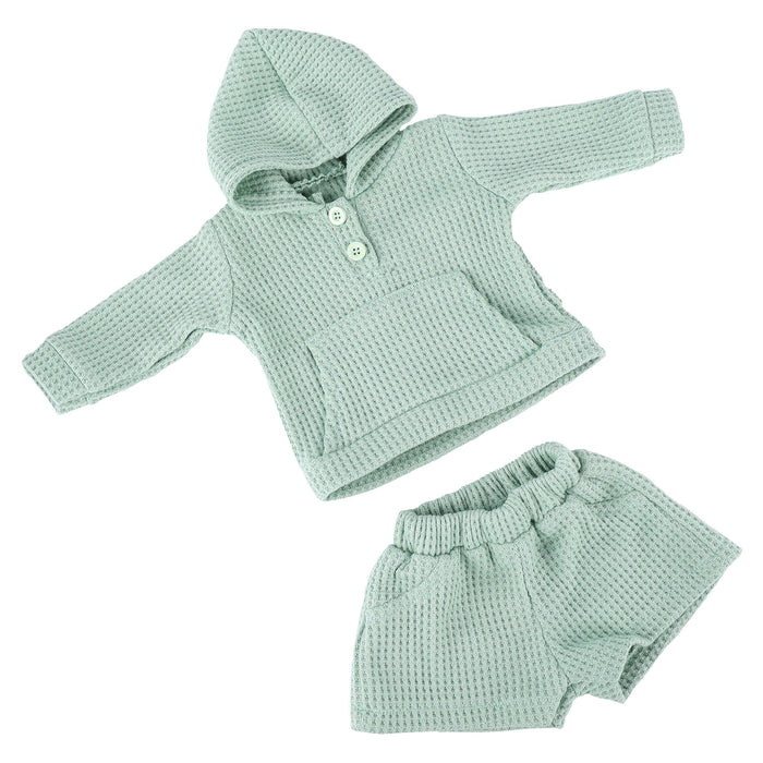 Babeside 17" - 20" Reborn Baby Dolls Green Waffle Crawling Suit Set