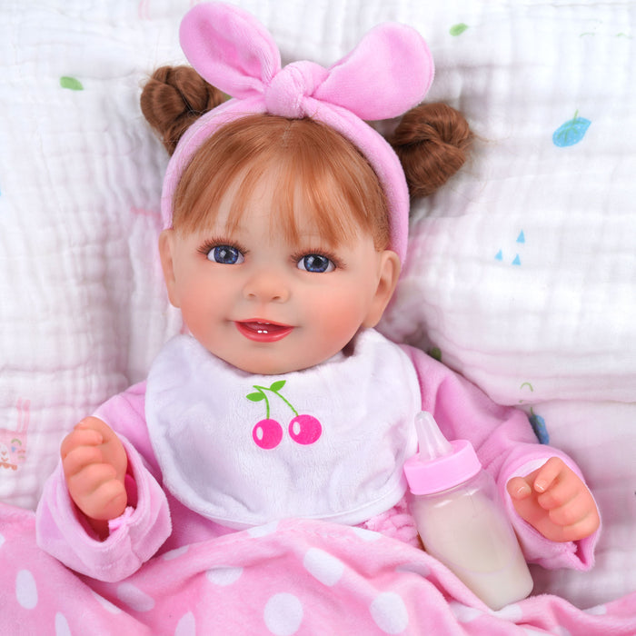 Babeside 17'' - 22'' Reborn Baby Doll 6-Pcs Baby Doll Clothes Set For Baby Doll Lovely Pink