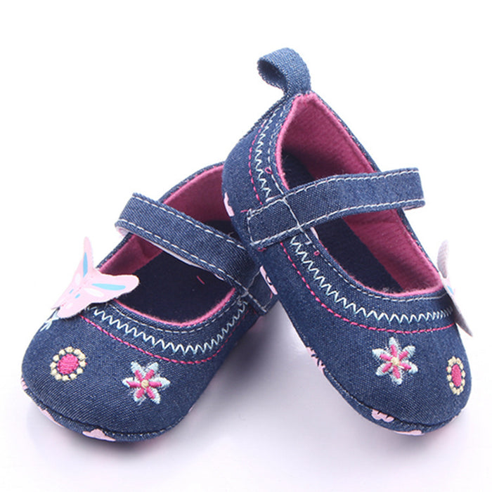 Babeside 17" - 22" Reborn Baby Dolls Butterfly Denim Shoes