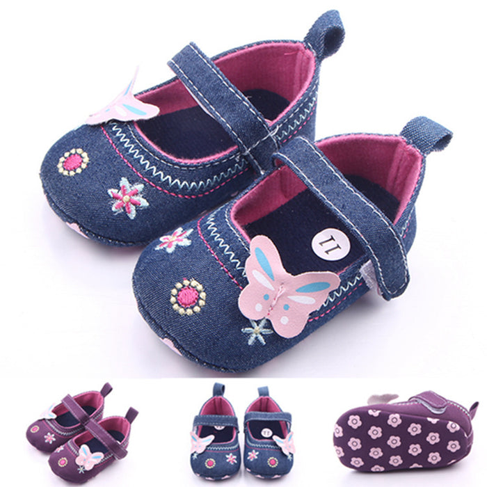 Babeside 17" - 22" Reborn Baby Dolls Butterfly Denim Shoes