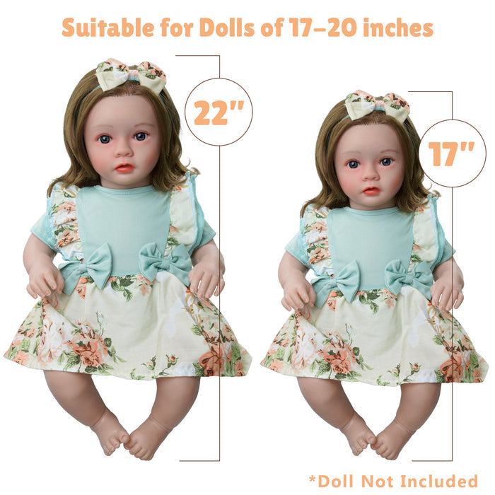 Babeside 17"-22" Mint Green&Pink Rose Lover Two-Piece Set