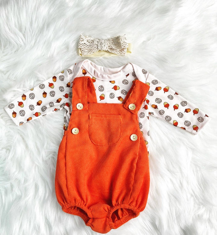 Babeside 17"-22" Reborn Baby Dolls 4-Pcs Orange&White Set