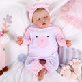 Babeside 17" Asleep Newborn Baby Girl Twinnie