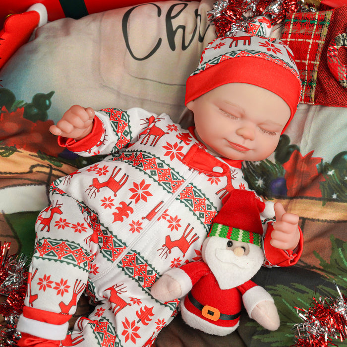 Babeside 17'' Christmas Adorable Reborn Baby Doll Sleeping Charming Girl Skylar