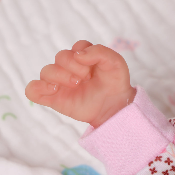 Babeside 17'' Realistic Reborn Baby Doll Blue Eyes Awake Charming Girl Abby