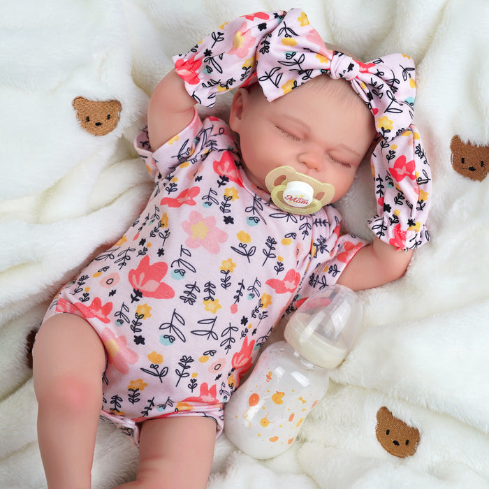 Babeside 17" Reborn Baby Doll Gentle Girl Floral Skylar