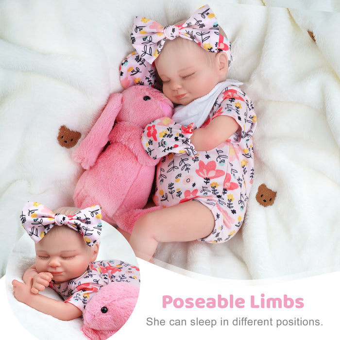 Babeside 17" Reborn Baby Doll Gentle Girl Floral Skylar