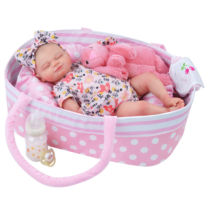Babeside 17" Reborn Baby Doll Gentle Girl Floral Skylar