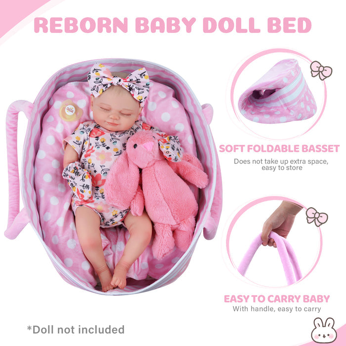 Babeside 17" Reborn Baby Doll Gentle Girl Floral Skylar