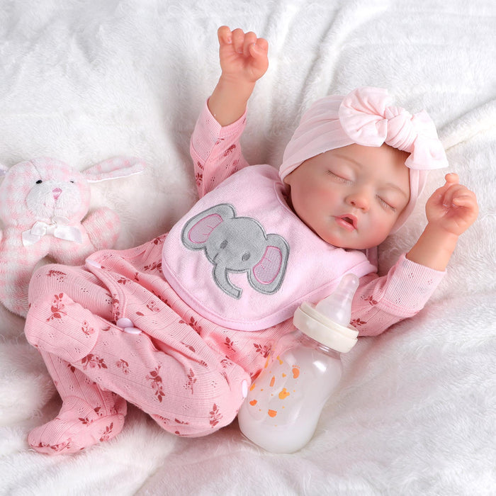 Babeside 17'' Reborn Baby Doll Girl Suzy - Vinyl Body