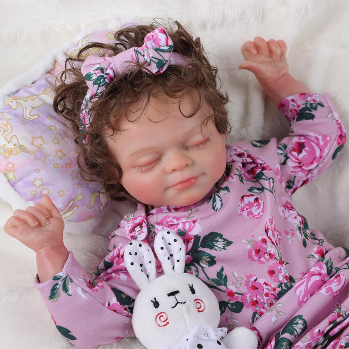 Babeside 17'' Reborn Baby Doll Sleeping Girl Ruby - Cloth Body