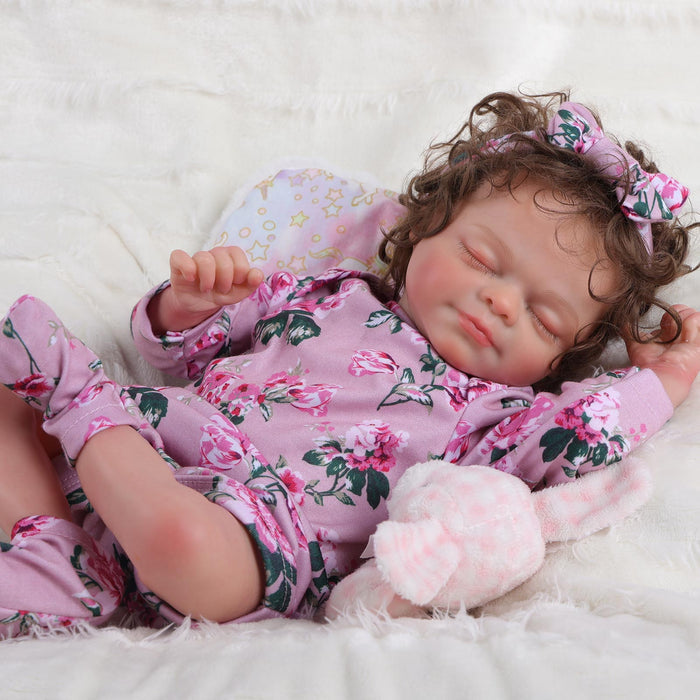 Babeside 17'' Reborn Baby Doll Sleeping Girl Ruby - Cloth Body