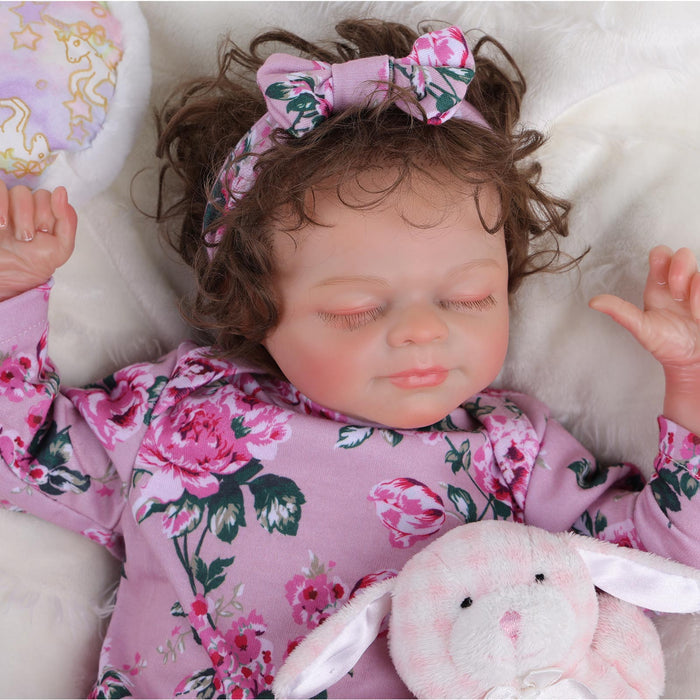 Babeside 17'' Reborn Baby Doll Sleeping Girl Ruby - Cloth Body