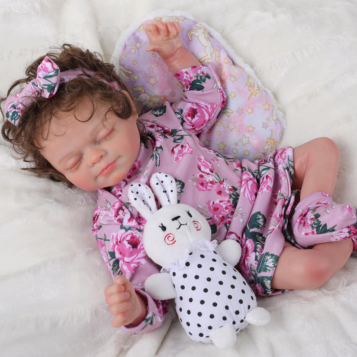 Babeside 17'' Reborn Baby Doll Sleeping Girl Ruby - Cloth Body