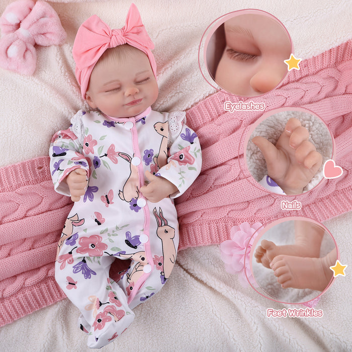 Babeside 17" Reborn Cute Baby Doll Gentle Girl Skylar